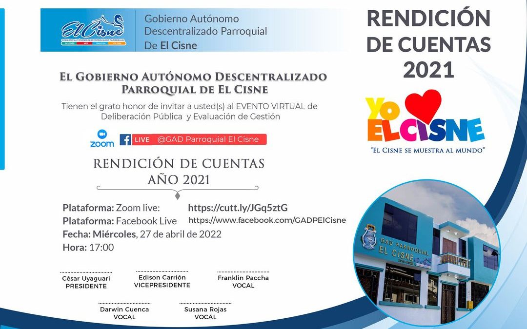 Rendición de cuentas 2021